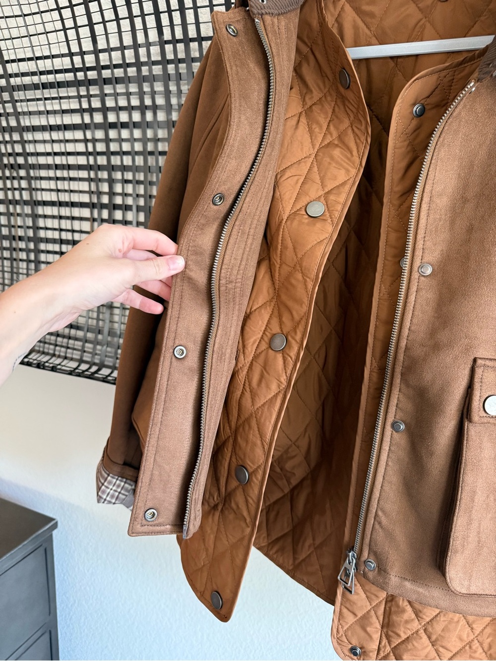 Anthropologie Faux-Suede Twofer Jacket - Picture 4 of 9
